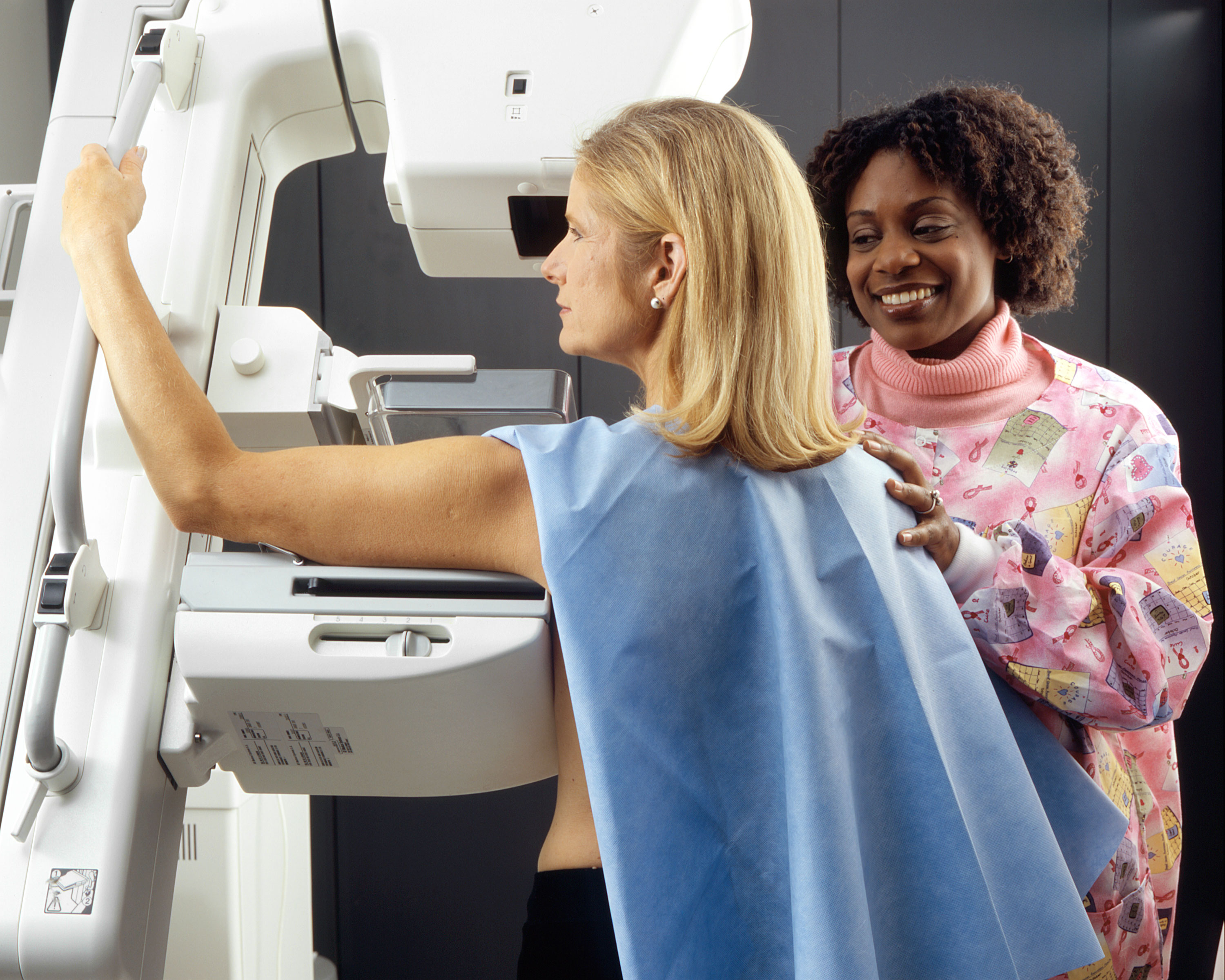 woman undergoing radiology testing