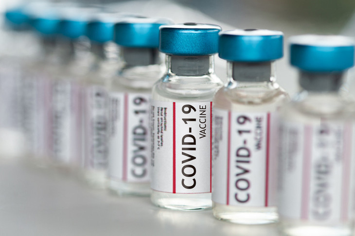 several vials of the covid-19 vaccine